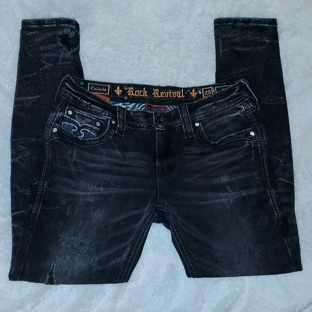 Rock Revival Celinda Skinny Jeans Size 29